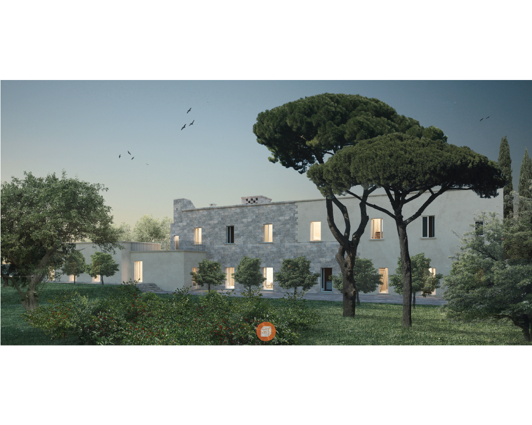 Rehabilitation project of the Masseria - Author of the Project: 
Serra del Fico -  author of the project: Studio Caminoli Coppola
