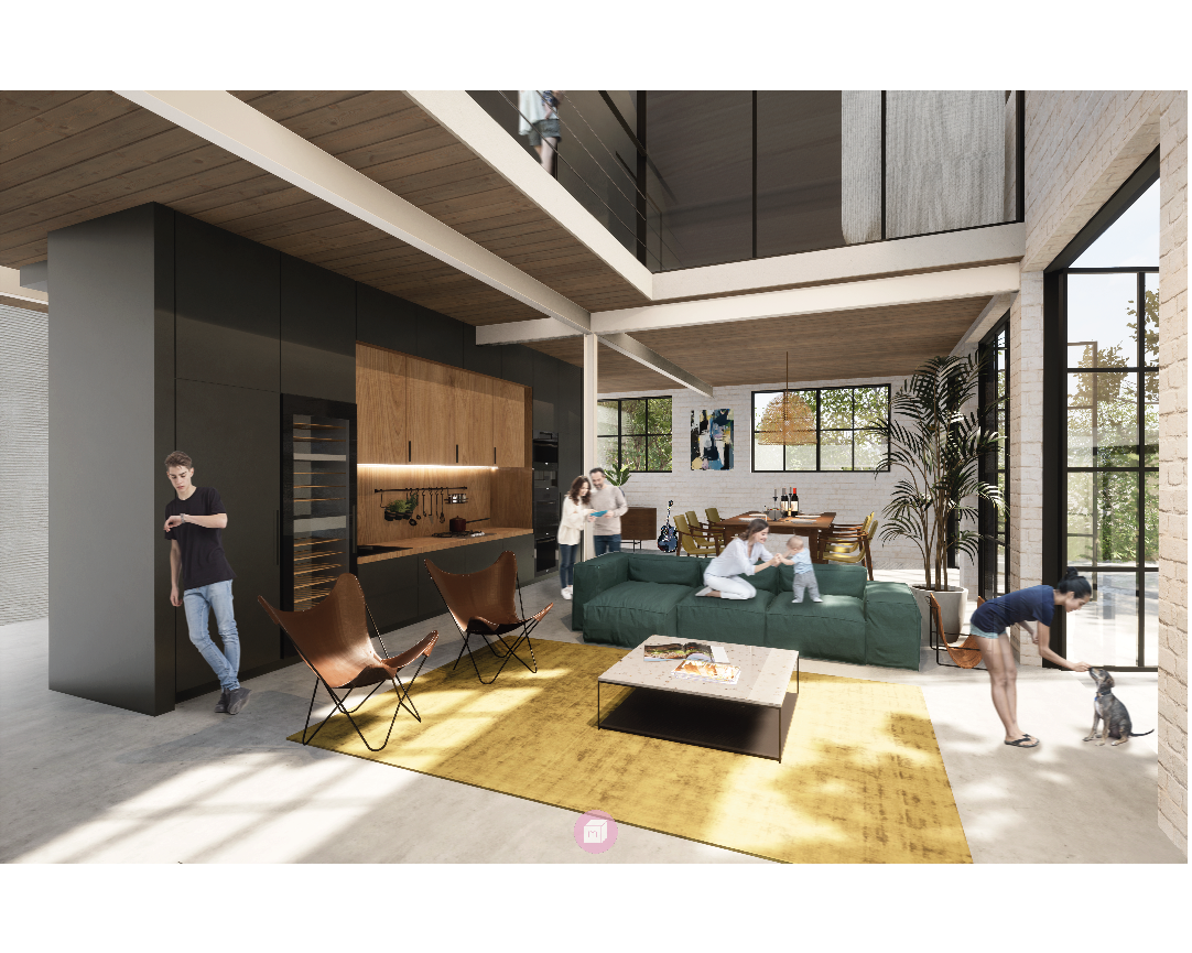 Rehabilitation of an industrial shed. Author of the project: Mimesis Architecture Collective. 
